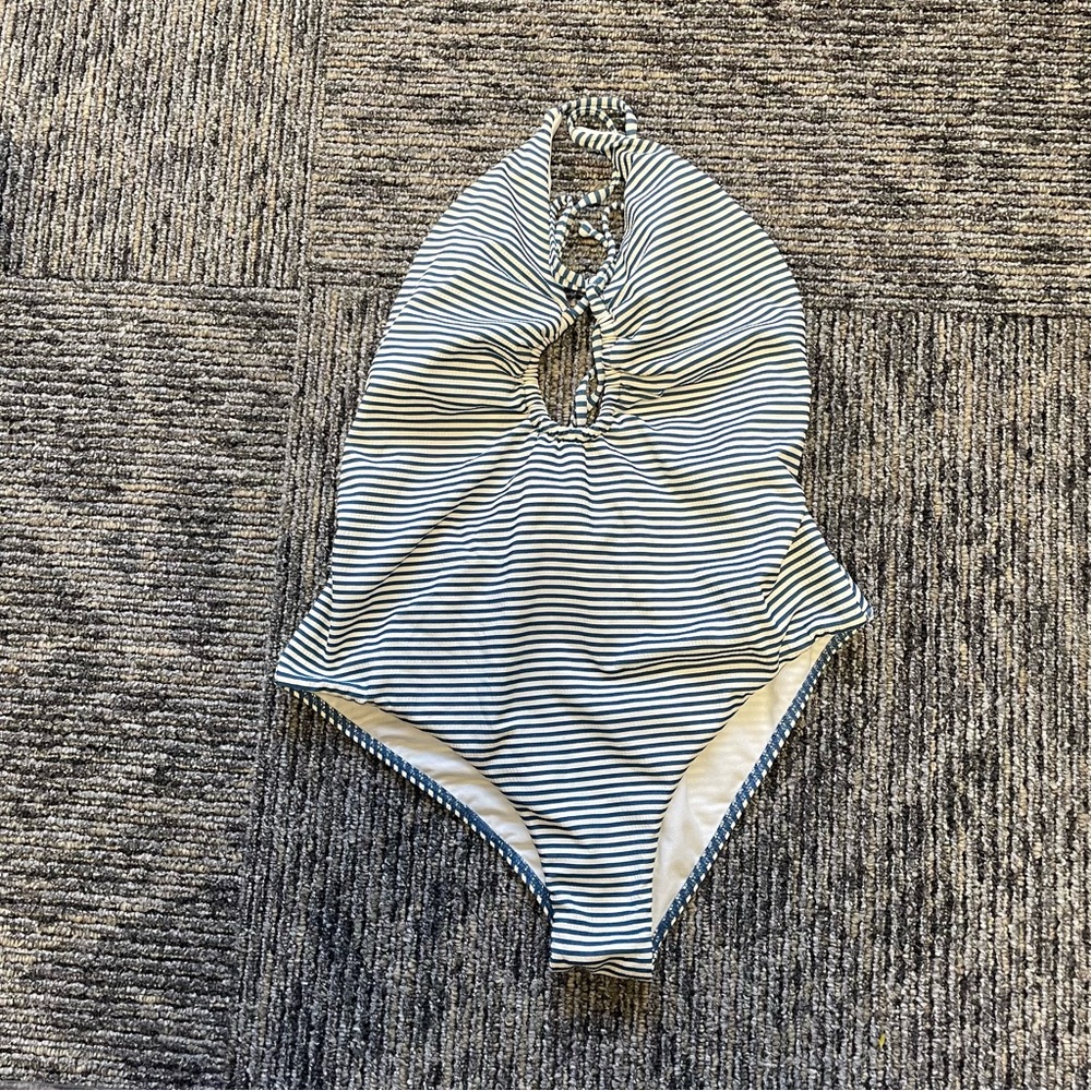 Billabong striped one piece.